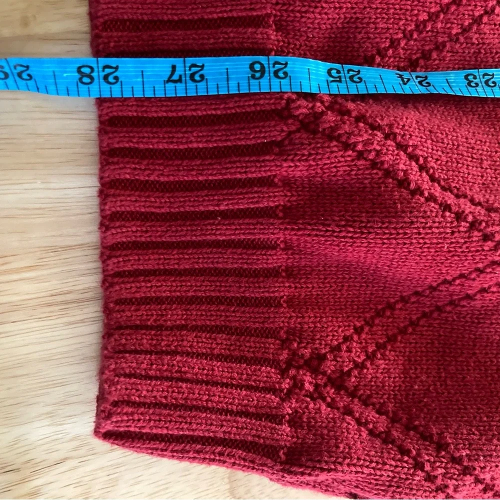 Izod Men's 100% Cotton Red Crewneck Sweater Size L